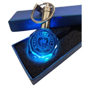 Κρυστάλλινο 3D Led Μπρελόκ Με Λογότυπο Ομάδων - Manchester City , With LED
