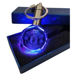 Κρυστάλλινο 3D Led Μπρελόκ Με Λογότυπο Ομάδων - Manchester United , With LED