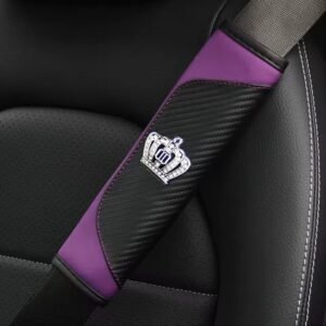Μαξιλαράκια Ζώνης Αυτοκινήτου Με Στέμμα – [3 Χρώματα] - Purple