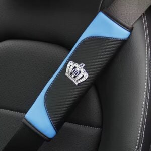Μαξιλαράκια Ζώνης Αυτοκινήτου Με Στέμμα – [3 Χρώματα] - Blue