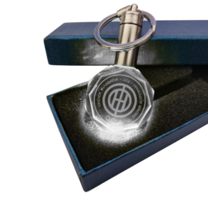 Κρυστάλλινο 3D Led Μπρελόκ Με Λογότυπο Ομάδων - ΟΦΗ , With LED