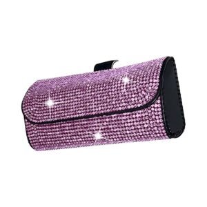 Θήκη Γυαλιών Ηλίου Με Στρας – [4 Χρώματα] - Pink