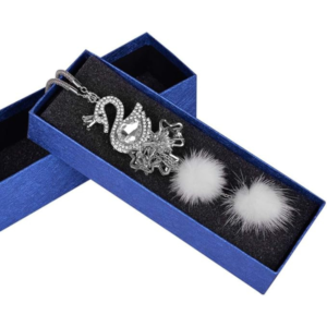 Διακοσμητικό Καθρέπτη Αυτοκινήτου Κύκνος Με Γούνινες Λεπτομέρειες – [Ασημί Χρώμα]