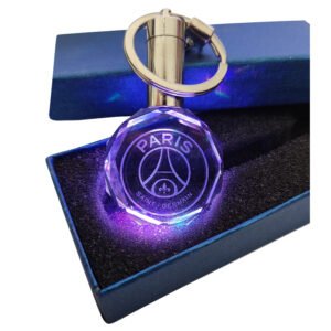 Κρυστάλλινο 3D Led Μπρελόκ Με Λογότυπο Ομάδων - Paris Saint Germain , With LED
