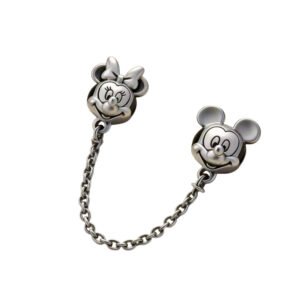 Ασφάλεια Mickey-Minnie ασήμι 925